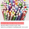 100 Pack Paper Straws, Party Straws Disposable Straws Biodegradable Recyclable