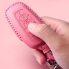 Tukellen for Ford Leather Key Fob Cover with Keychain Compatible