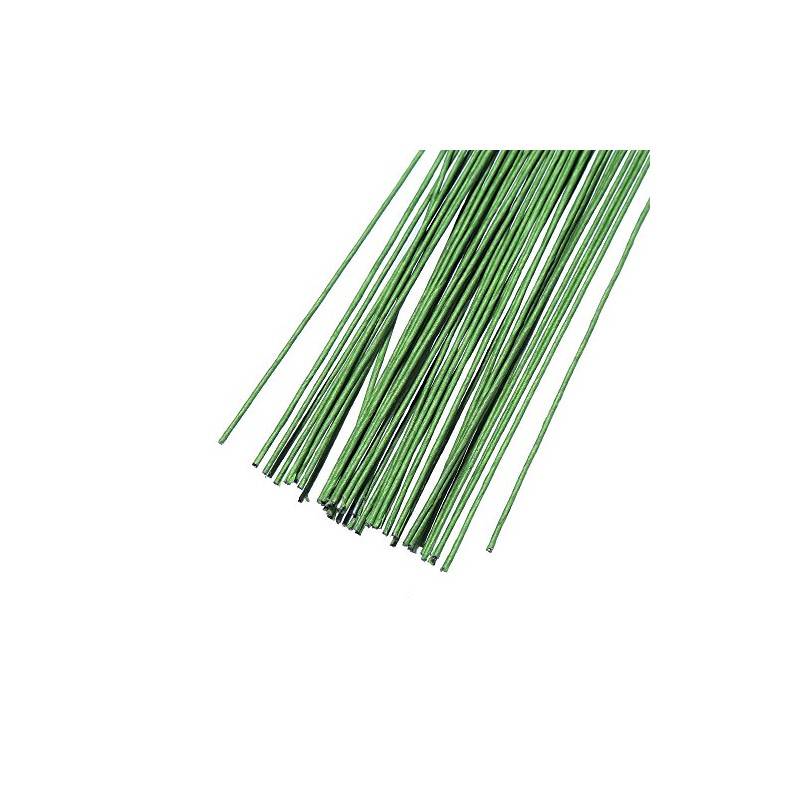 Decora 20 Gauge Green Floral Stem Wire 16 inch,50pcs/Package