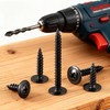 90PCS #8x1-1/4 Black Truss Head Self Tapping Screws - Phillips