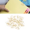 80pcs Ring Shape Paper Clips Rustproof Multifunction Multifunction with Clear