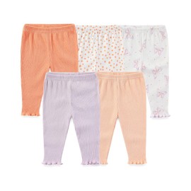 Unisex Baby 5-Pack Long Pants Boys Girls Toddler Cotton Shorts Gift Set