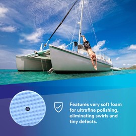 Perfect-It 05708 Ultrafine Foam Polishing Pad, Blue