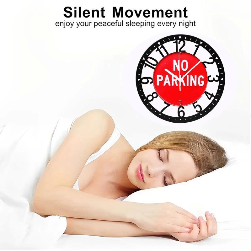 25cm Retro Iron Round Wall Clock with Elegant Hands Clear