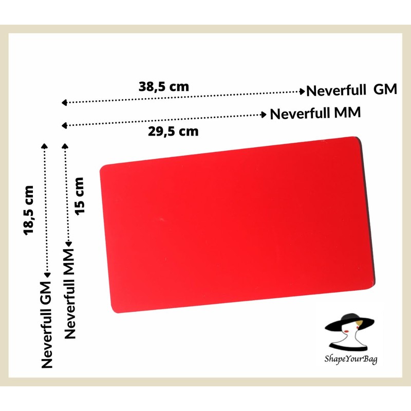 Neverfull GM or MM Velvet Baseshaper, Beige, Red & More,
