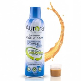 Vida Lifescience Aurora Nutrascience, Mega-Liposomal Coq10/Pqq+ Vitamina C, Sin Gluten, Sin Ogm, Sin Azúcar, Sabor A Frutas Orgánicas, 16 Fl Oz (480 Ml) 16 Onzas Líquidas (Paquete De 1)