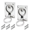 Mesee 2 Packs Flush Ring Pull Handle with Mount Screws