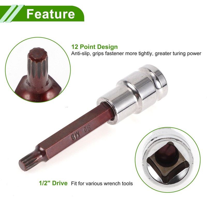 HOPESPANNER Universal 100mm Impact Socket Durable Hardware Tool Chrome Vanadium