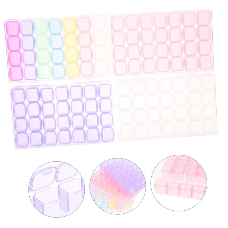 Gadpiparty 4Pcs Makeup Organizers with Independent Clear Makeup Holder for