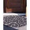 Unique Loom Outdoor Botanical Collection Area Rug - Curl (13'