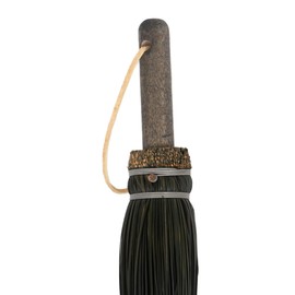 Lehman's Amish Fireplace Hand Broom, Durable Oak Handle and Black Broomcorn Bristles for Efficient Ash and Debris Cleanup