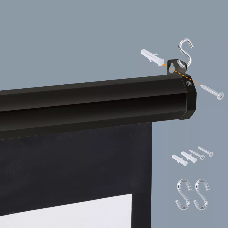 SEGAWE Projection Screen 100 Inch 16:9 Pull Down Projector Screen