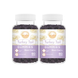 Safer Products Turkey Tail Mushroom Gummies - May Support Immune Health and Gut Microbiome - Black Cherry Flavor - Vegan, Non-GMO, Gluten-Free, Gelatin Free - 120 Count