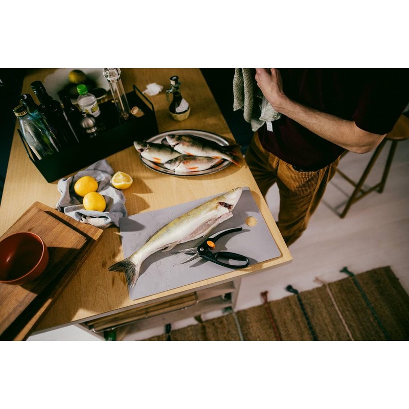 Fiskars Fishing scissors, total length: 22 cm, quality steel/plastic, functional