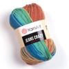 YARNART Jeans Crazy - Multicolor Knitting Yarn, Baby Yarn, Amigurumi, Blanket Yarn, Acrylic, Summer Yarn, 55% Cotton, 1.76 Oz, 174.98 Yds (8209)