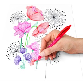 STAEDTLER Triangular retract ballpoint pen, blue ink colour, line width M approx. 1.00 mm, for relaxed writing, 10 blue ballpoint pens in cardboard case, 4230 M-3