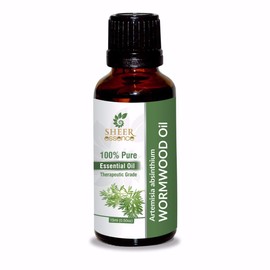 Sheer Essence Wormwood Oil (Artemisia Absinthium) Essential Oil 100% Pure Natural Undiluted Uncut Therapeutic Grade Oil 1.01 Fl.OZ