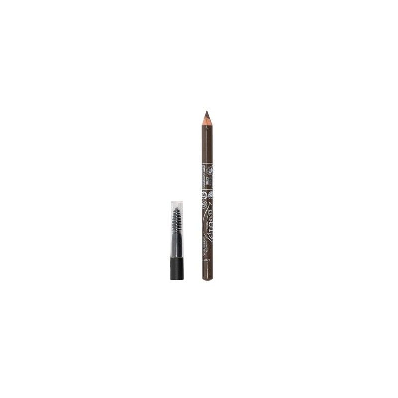 PuroBio Eyebrow Pencil with Bottle Brush No. 48: Charcoal
