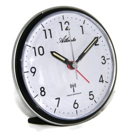 Atlanta 1828-7 Funkwecker Wecker Kunststoff Analog Licht Alarm schwarz