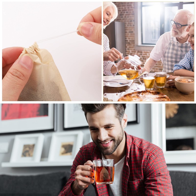 300 Pcs Tea Bags for Loose Tea, Disposable Tea Bags
