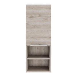 TUHOME Mila Bathroom Cabinet - Light Gray - Material Engineered Wood