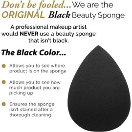 esponja para aplicar maquillaje, Makeup Sponge, Corrector y Base, Ideal para Líquidos, Cremas y Polvos (withoutcase)