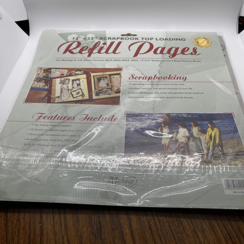 C.R. Gibson 12 X 12 Top Loading Refill Scrapbook Pages.