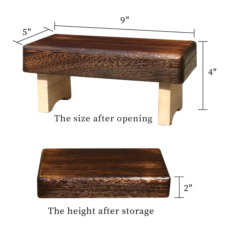 Foldable and Portable Meditation Bench - Seiza Stool, Suitable for