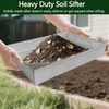 Large Steel Soil Sifter(17.5 x 12.5 inches),Dirt Sifter,Rock Sifter,Compost Sifter