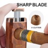 Torch Cigar Lighter Built-in V Cigar Cutter Refillable Butane Torch