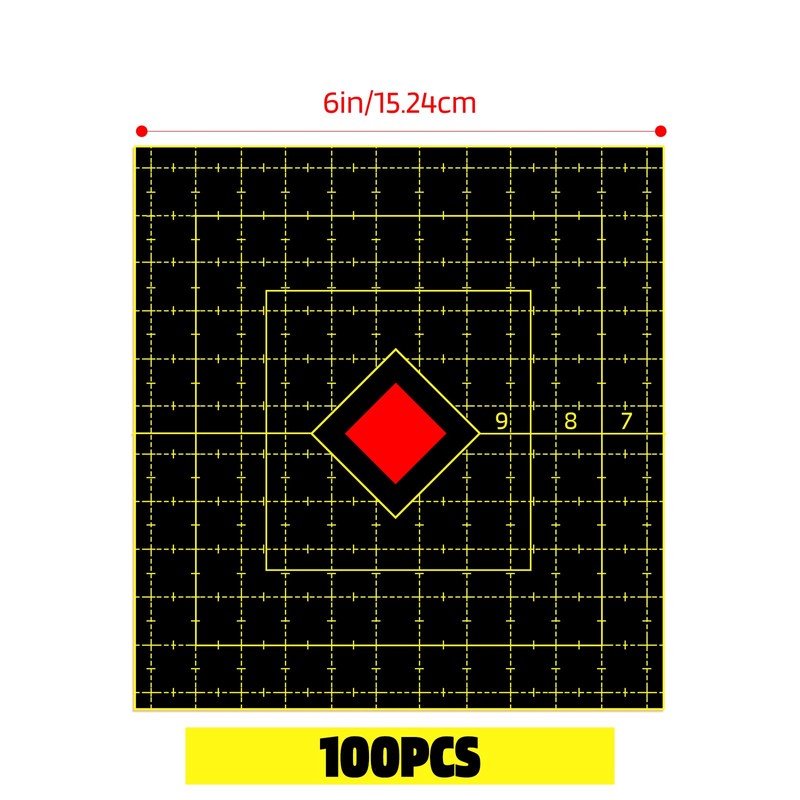 ziyue 6 Inches 100 Sheets Splatter Target for Shooting Range,