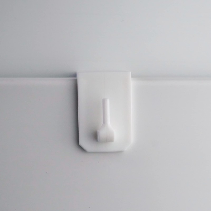 20 x Window Hooks, Decorative Hooks, Window Clips, White for