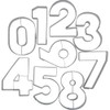 Städter 113299 Number Cutters Set of 9 Stainless Steel
