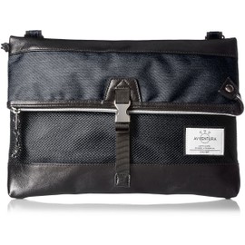 Aventura 30183 Sacoche Shoulder Bag, Mini Crossbody One-Shoulder Bag, Shoulder Bag, Nylon Shoulder Bag, Crossbody Nylon, Lightweight, Smaller, 2-Way Bag, Handbag, Mesh Pocket, Black