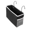 Restokki Hanging Storage Basket with Hooks - Canvas Organiser Shelf