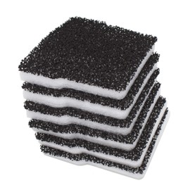 LTWHOME Replacement Carbon and Wool Filter Pads Set Fit for Blagdon Mini-Pond 4500L/6000L (Pack of 6 sets)
