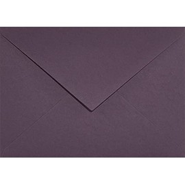 Netuno Keaykolour Prune Envelopes DIN C6 114 x 162 mm 120 g Pack of 25 High-Quality Coloured Envelopes Made of Recycled Paper Envelopes Pastel C6 Invitation Envelopes