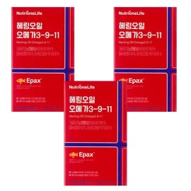 Nutri One Life 500mg x 30 capsules Nutri One Life_Herring Oil_Omega 3-9-11 ====3 boxes / 500mg x 30캡슐 뉴트리원라이프_헤링오일_오메가3-9-11 ====3박스