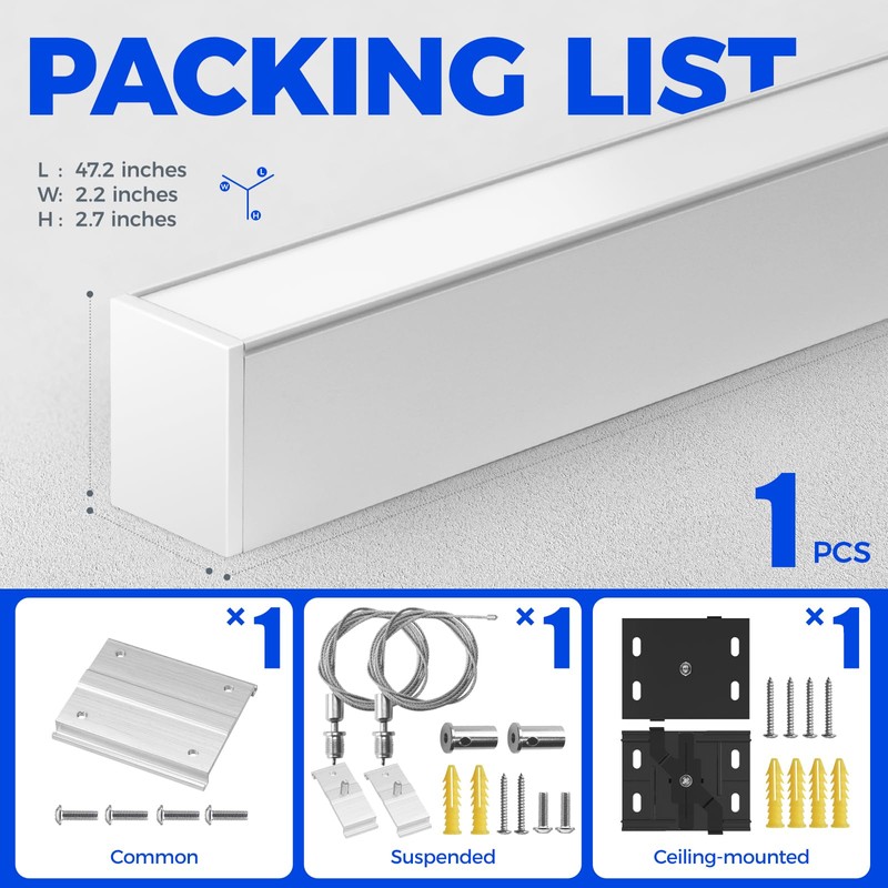 Barrina 5568-0-10V Series LED Linear Light Fixture, 2nd-Generation (Dimmer Not