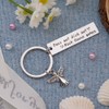 Lucky Charm Keyring Guardian Angel Gifts for Colleagues Courage Children