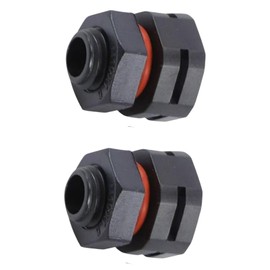 2Pcs Black Dustproof Waterproof IP68 Breather Screw Air Vent, M12x1.5 Pressure Reducing Valve, Lighting Breather Plug for Moisture and Pressure Control Venting Screw for Outdoor Electrical Enclosures