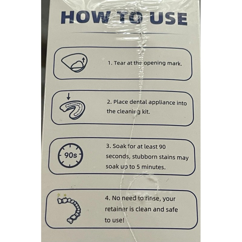 GLEAMCO (3) GLEAMGO RETAINER CLEANING KIT - 30ml x 10