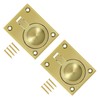 TERF® Traditional Vintage Polished Brass Flush Ring Pull Handle 50mm