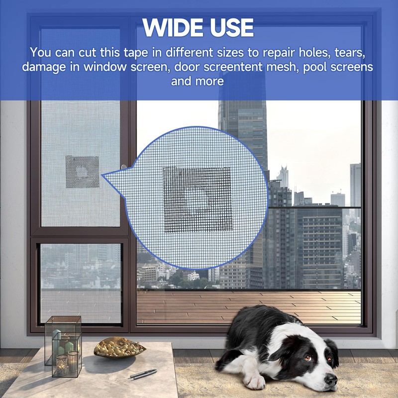 Nodirz Window Screen Repair Tape, 2 in X 30 FT