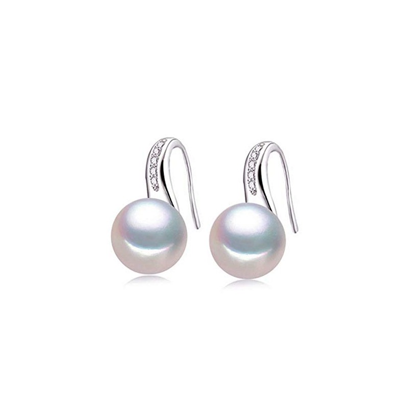 TreasureBay 925 Sterling Silver Freshwater Pearl Earrings