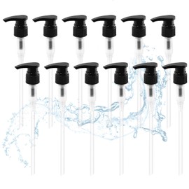 YBB Upgraded 28/410 Pump Dispenser Replacement Fits Most 1 Liter (33.8oz) Bottles for Shampoo, Lotion, Sanitizer (12 Pack)