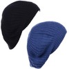 BYOS - Gorro de punto de ganchillo para mujer, 2-pack