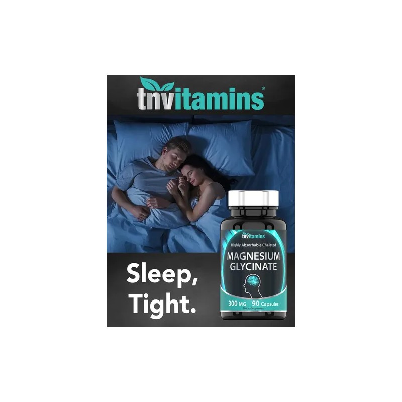 Magnesio Glicinato Tnvitamins Cápsulas 300 Caps