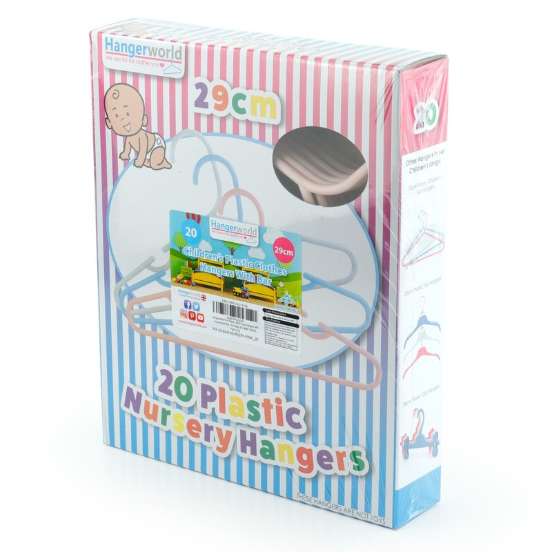 HANGERWORLD Kid's Hangers for Baby Nursery and Children's Closet Clothes