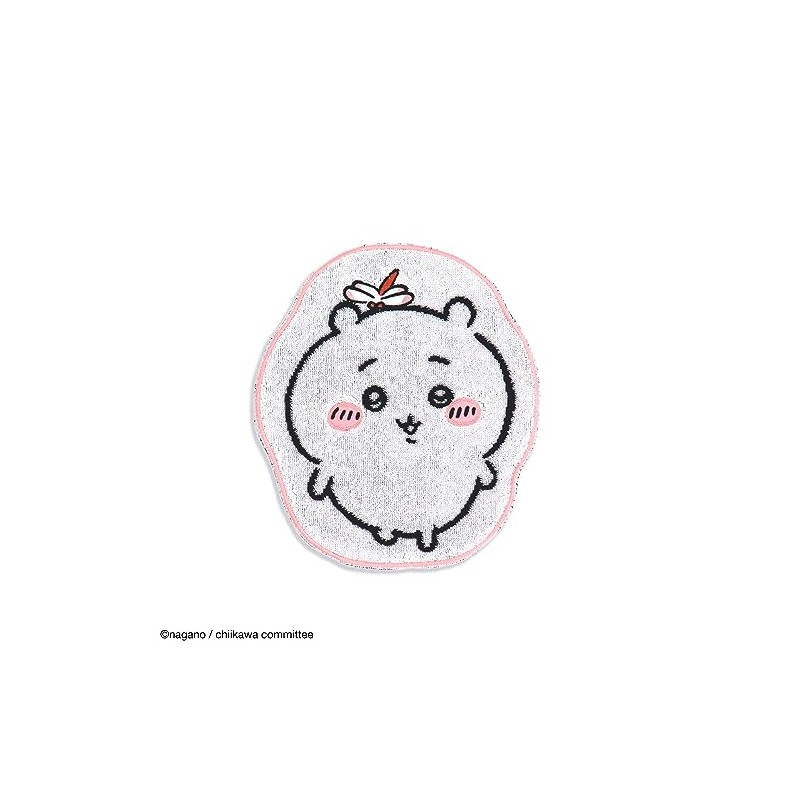 Chiikawa 41-1200120 Die-Cut Towel Handkerchief, Pink, Die-Cut, Packaged, Cute, Approx.